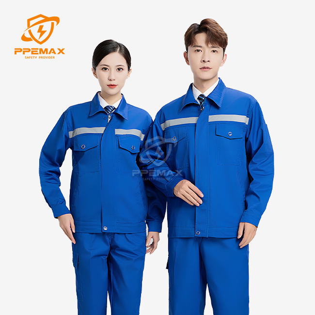 Blue Cotton Safety Work Clothing